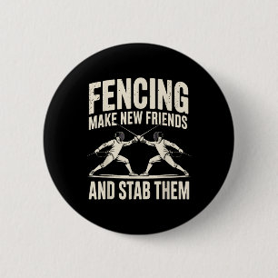 Sportliche Neuheit für Männer Frauen Fencer Fencin Button