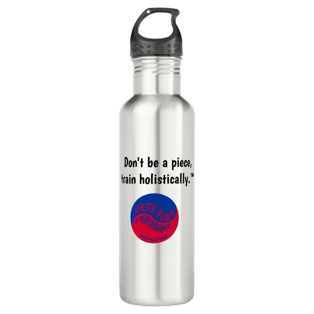Sportliche Power- und Leistungsflasche Edelstahlflasche (Vorderseite)