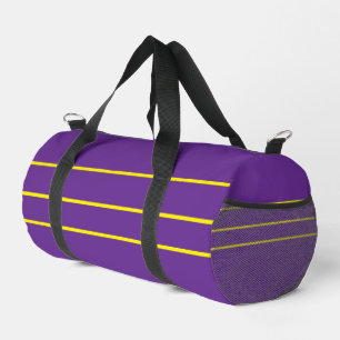 Sportliche Samt-Tasche mit Gelber Übernachtungstas Duffle Bag