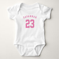 Sportliche Sportarten weiß rosa individuelle Name