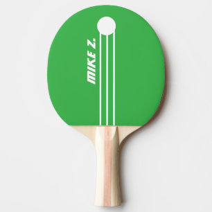 Sportliche Streifen Name Grün Tischtennis Schläger