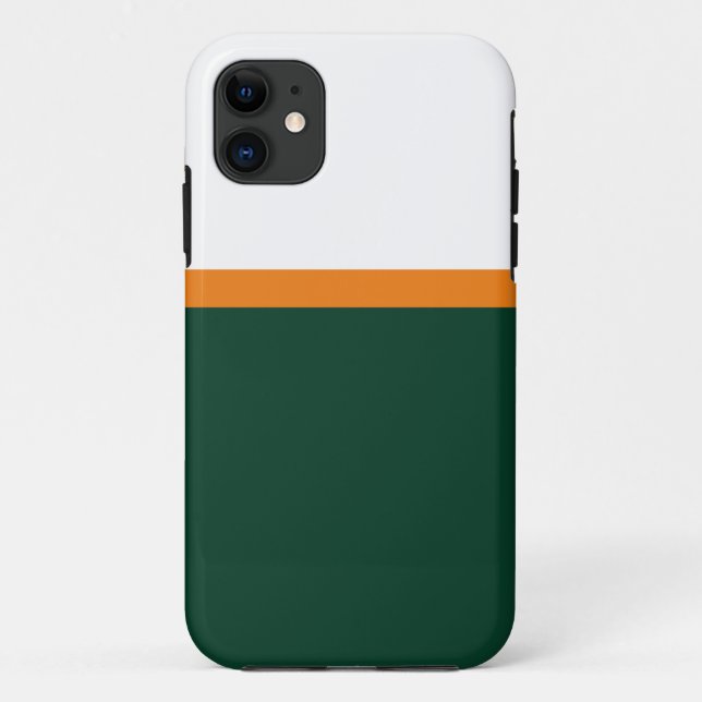 Sportlicher, feiner, grün-gelber Farbblock Case-Mate iPhone Hülle (Rückseite)