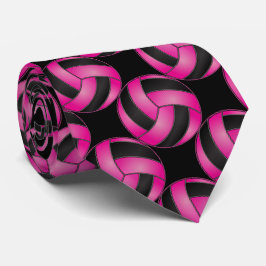 Sportlicher Hot-Pink-Volleyball Krawatte