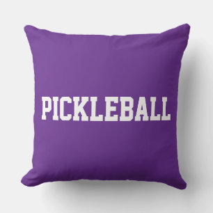 Sportlicher Spaß Weißer PICKLEBALL-Text auf königl Kissen