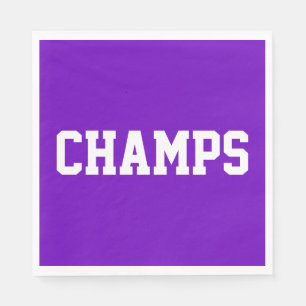 Sportlicher, sportlicher, strahlend lila CHAMPS we Serviette