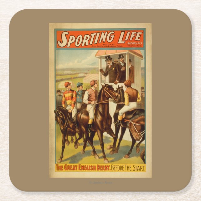 Sportliches Leben - das große Rechteckiger Pappuntersetzer (Vorderseite)