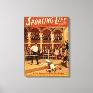 "Sportliches Lebens-" Leinwanddruck