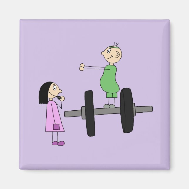 Sportliches Paar Magnet (Vorne)