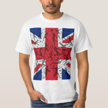 Sportliches T-Shirt mit Union Jack Flagge