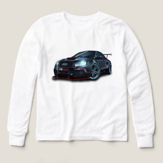 Sportliches Tuner-Auto-Grafik-Sweatshirt - Straßen