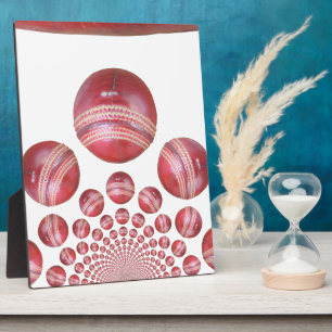 Sportliebhaber Cricket Ball Druck Fotoplatte