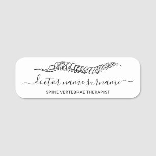 Sportmassage-Therapie Orthopäde Chirurg Namensschild