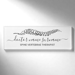 Sportmassage-Therapie Orthopäde Namenschild