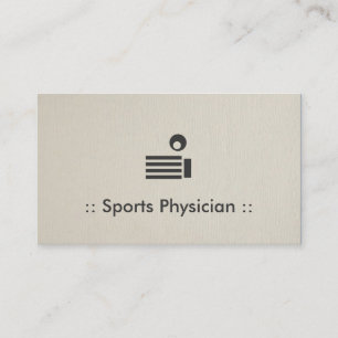 Sportmediziner Chic Beruflich Visitenkarte
