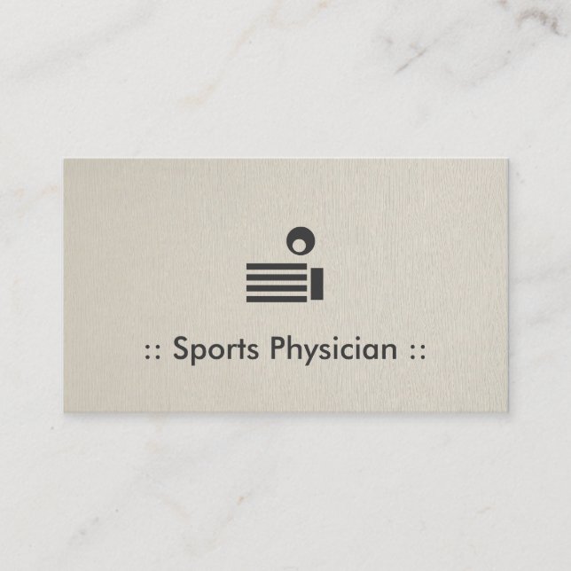 Sportmediziner Chic Beruflich Visitenkarte (Vorderseite)