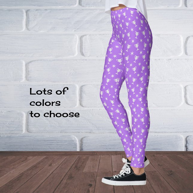 Sportmotiv Sterne Symbol Muster lilac Leggings (Von Creator hochgeladen)