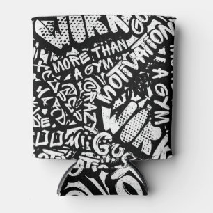 Sportmotivation: Graffiti Abstrakt. Dosenkühler