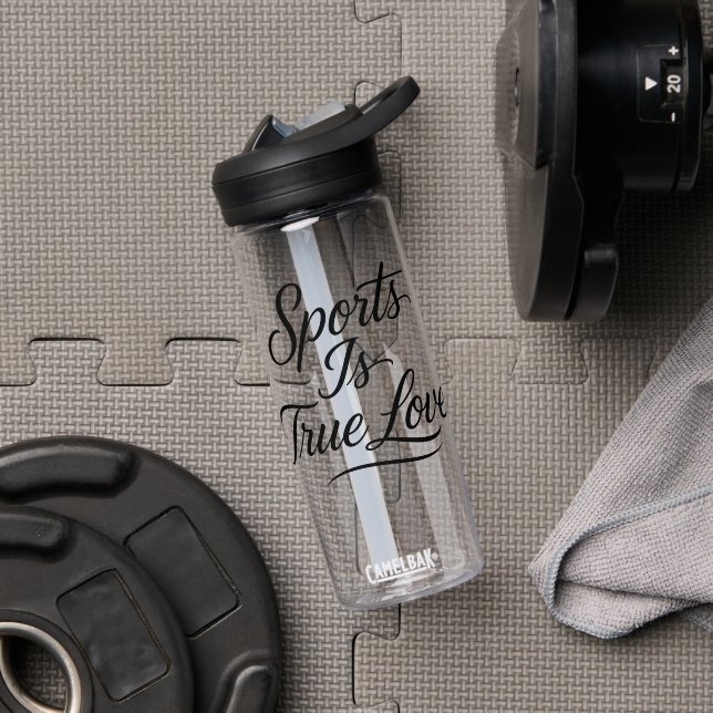 Sportmotivation Wasserflaschen - Wahre Liebe Trinkflasche (Fitnessstudio (gedreht))