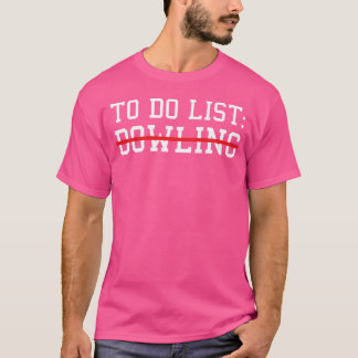 Sporto Do List Bowling Freunde retro T-Shirt