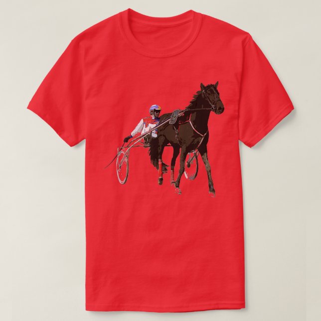 Sportpferde Race Harness Racing T - Shirt T - Shir (Design vorne)
