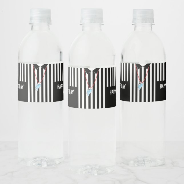 Sportreferent mit Whistle Water Flasche Label (Flaschen)