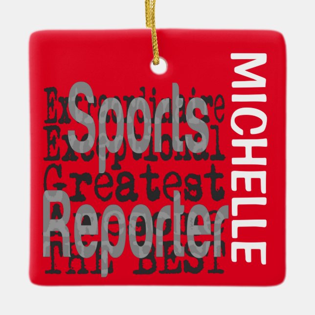 Sportreporter Extraordinär CUSTOM Keramikornament (Vorderseite)