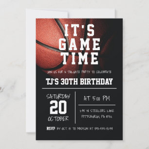 Sports Basketball Invitation d'anniversaire