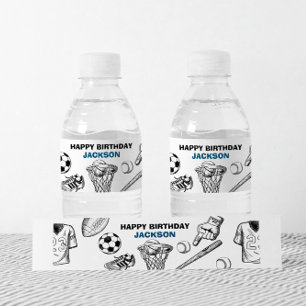 Sports Bouteille d'eau étiquettes
