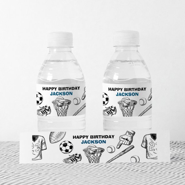 Sports Bouteille d'eau étiquettes (Sports water bottle label)