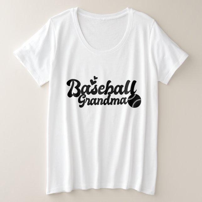 Sports de baseball mignons Grand-mère mot art (Design devant)