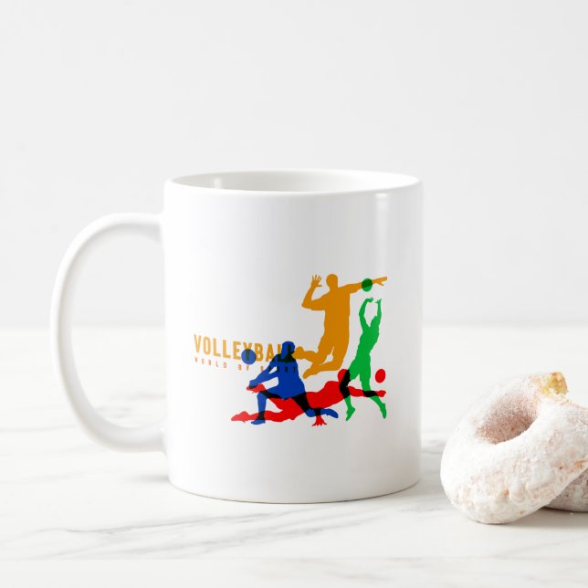 Sports de volley-ball | Mug classique #11 (Avec donut)