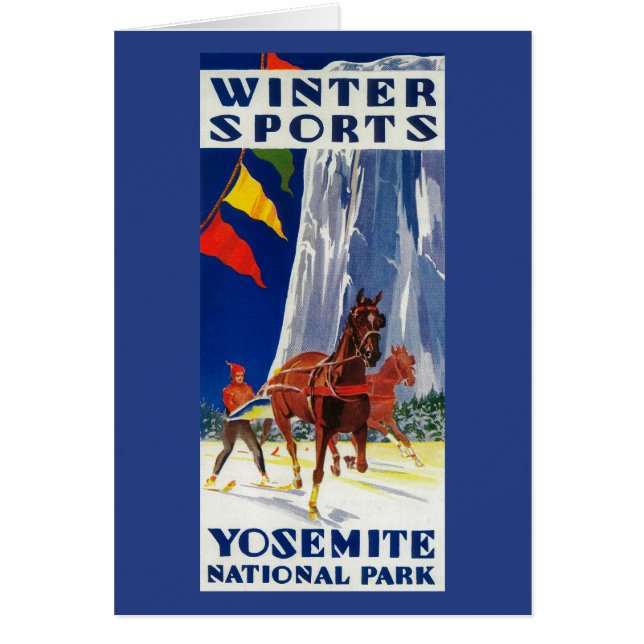 Sports d'hiver à Yosemite PosterYosemite, CA (Devant)