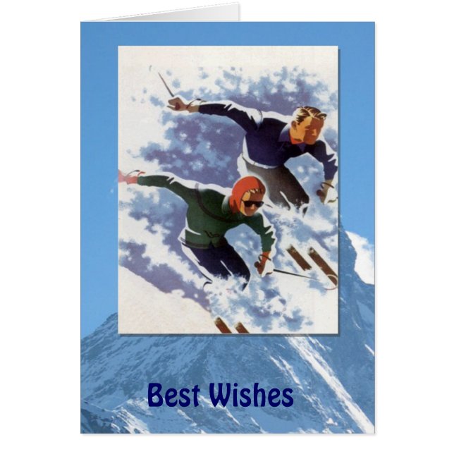 Sports d'hiver - cru emballant en descendant (Devant)