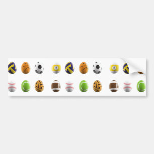 sports easter eggs autoaufkleber