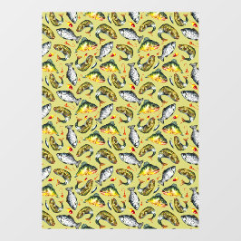 Sports Fishing Shop Fish Pattern Full Size  Fensteraufkleber