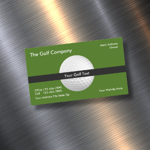 Sports Golf Thema Magnetische Visitenkarte