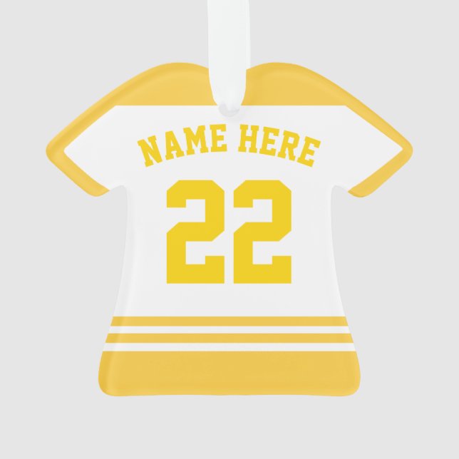 Sports Jersey Chemise Nom Numéro Modèle de l'ornem (dos)