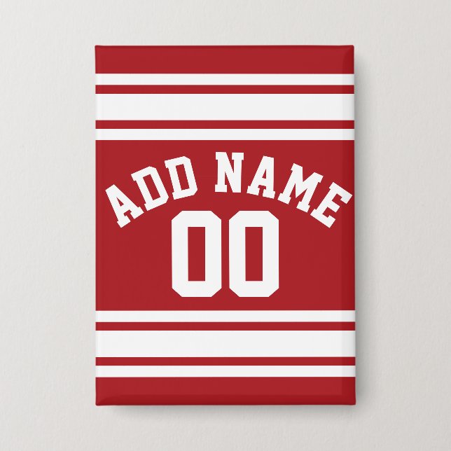 Sports Jersey mit Ihrem Namen und Ihrer Nummer Button (Vorderseite)