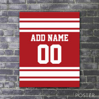 Sports Jersey mit Ihrem Namen und Ihrer Nummer