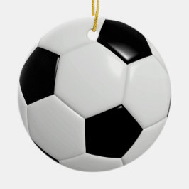 Sports Jersey Name Number Team Colors Soccer Ball Keramik Ornament