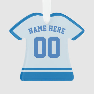 Sports Jersey Nom et numéro Retour Imprimer Modèle