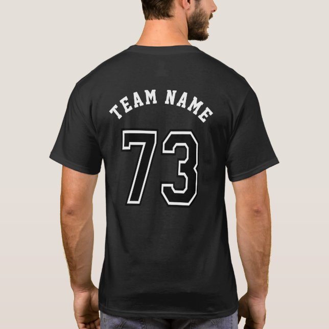 Sports Jersey Nummer 73 T-Shirt (Rückseite)