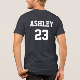 Sports Jersey Nummer und Name Red Personalisiert Tri-Blend Shirt