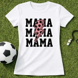 Sports Mama Fußball Mama Blitz T-Shirt
