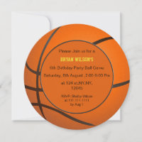 Sports Party Basketball Themenabend Foto Einladung