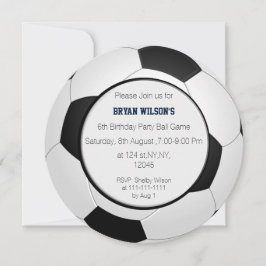 Sports Party Fußball Thema Personalisiert Einladun Einladung