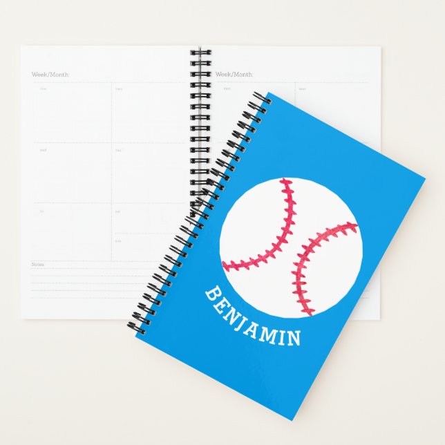 Sports personnalisés de baseball Blue Kids (Devant avec enveloppe)