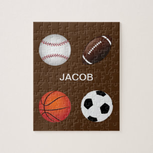 " SPORTS" PUZZLE WITH CHILDS NAME.