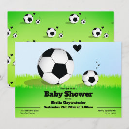 Sports Soccer Baby Dusche Einladung