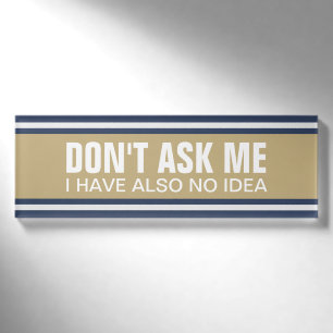 SPORTS STRIPES - blau-beige grau + Ihre Ideen Namenschild